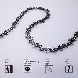 3/8".050"/.058"/.063" FULL CHISEL CHAIN