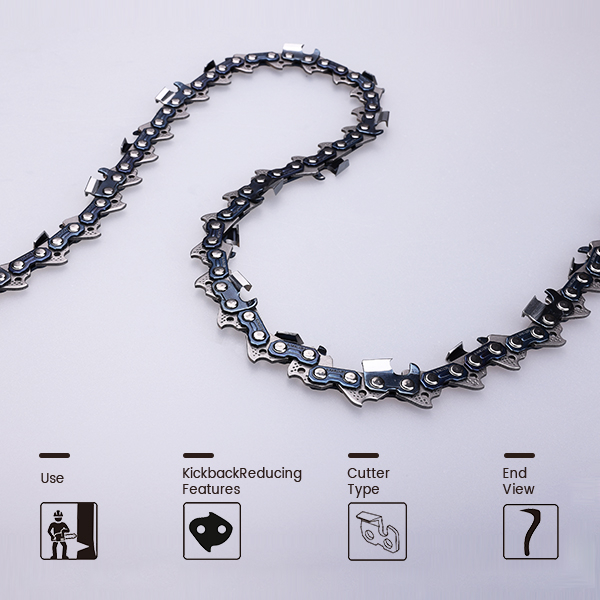 3/8".050"/.058"/.063" FULL CHISEL CHAIN