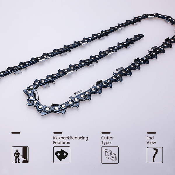 3/8".050"/.058"/.063" SEMI CHISEL CHAIN
